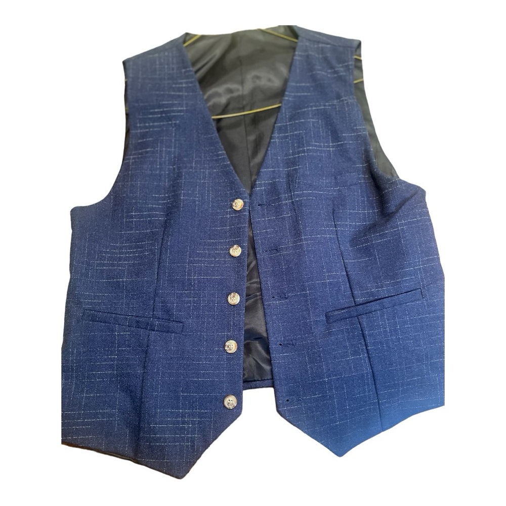 Pants and vest set. Almost new ! Navy blue